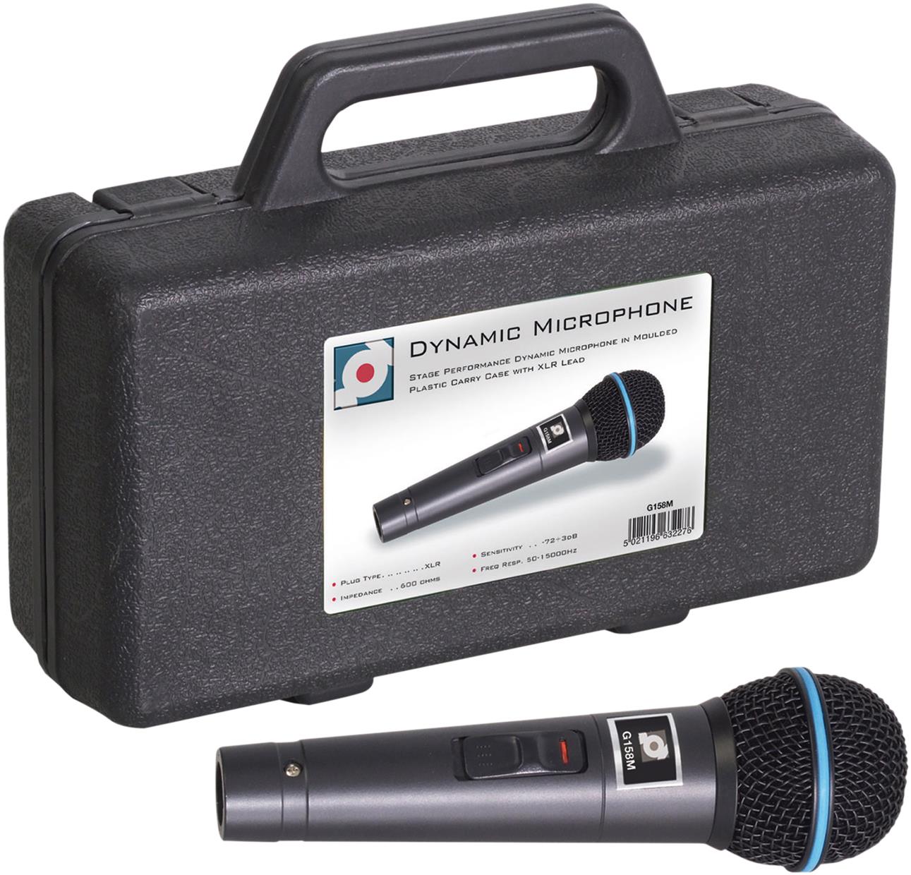 Dynamic Handheld Microphone with Lead and Carry Case 600 Ohm
