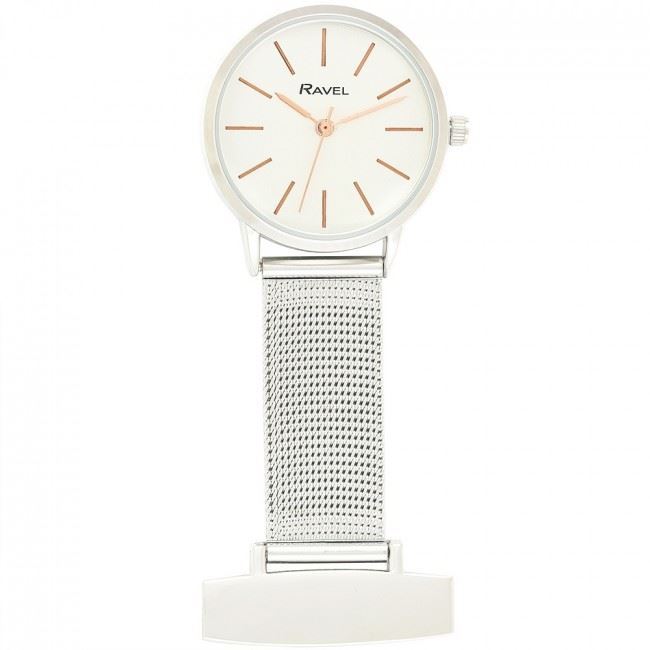 Ravel Easy Read Mens & Ladies Mesh Nurses FOB Watch - R1101.2 Available Multiple Colour