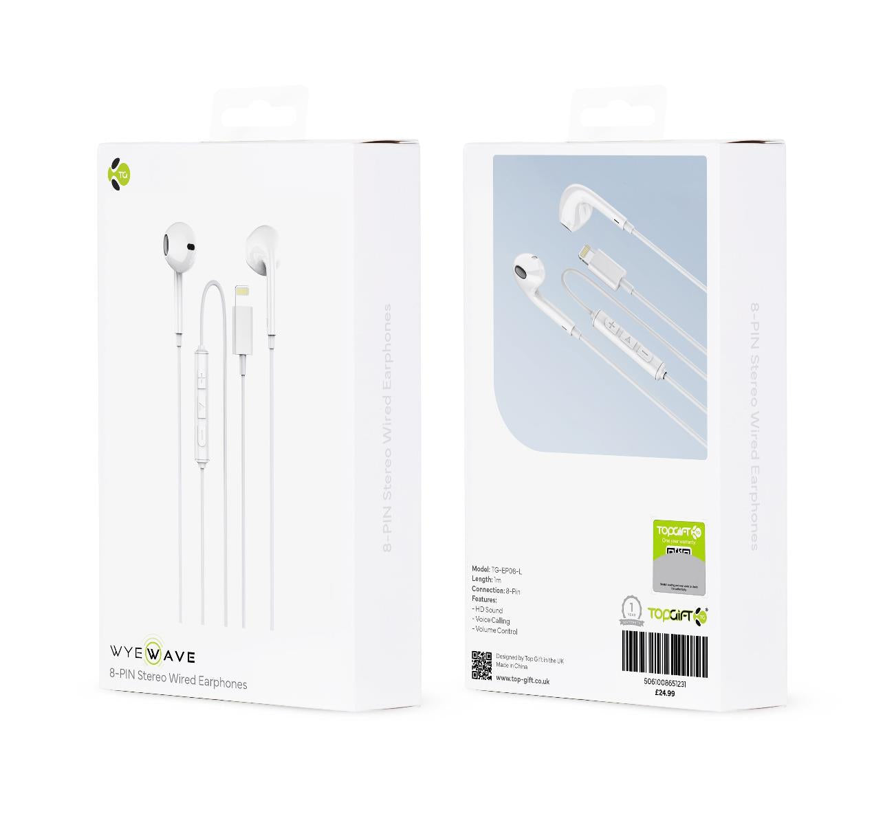 WYEWAVE 8-Pin Stereo Wired Earphones