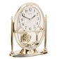 Rhythm Mantel Clock with Pendulum & Acrylic Decoration Gold