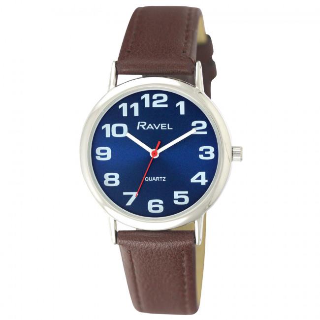 Ravel Unisex Classic Colour Dial Leather Strap Watch R0105.UCD