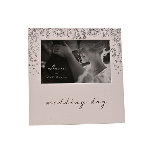 Amore Paperwrap Photo Frame Wedding Day 6" x 4"