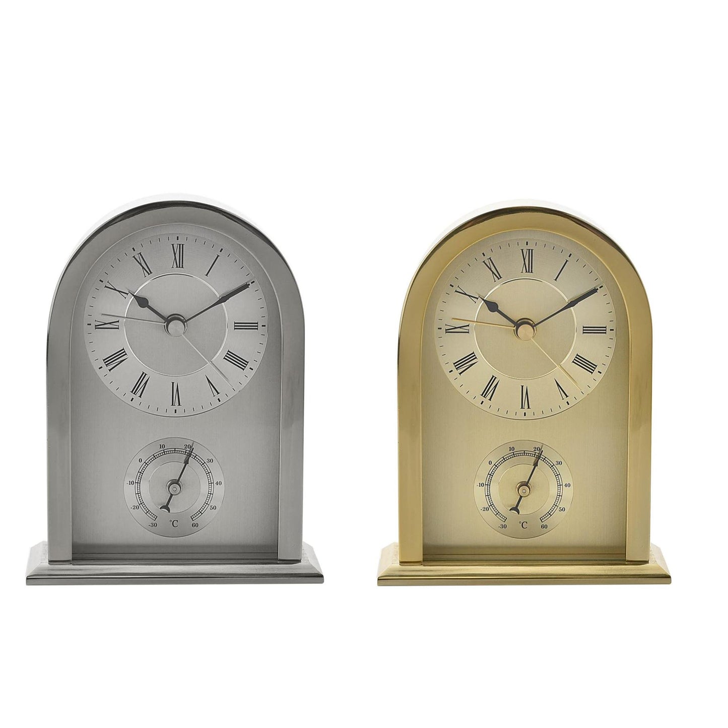 Wm.Widdop Arched Mantel Clock Aluminium Case W284 Available Multiple Colour