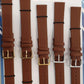 1005 Padded Tan coloured Leather Watch Straps Pk5 Available Size 18mm - 22mm