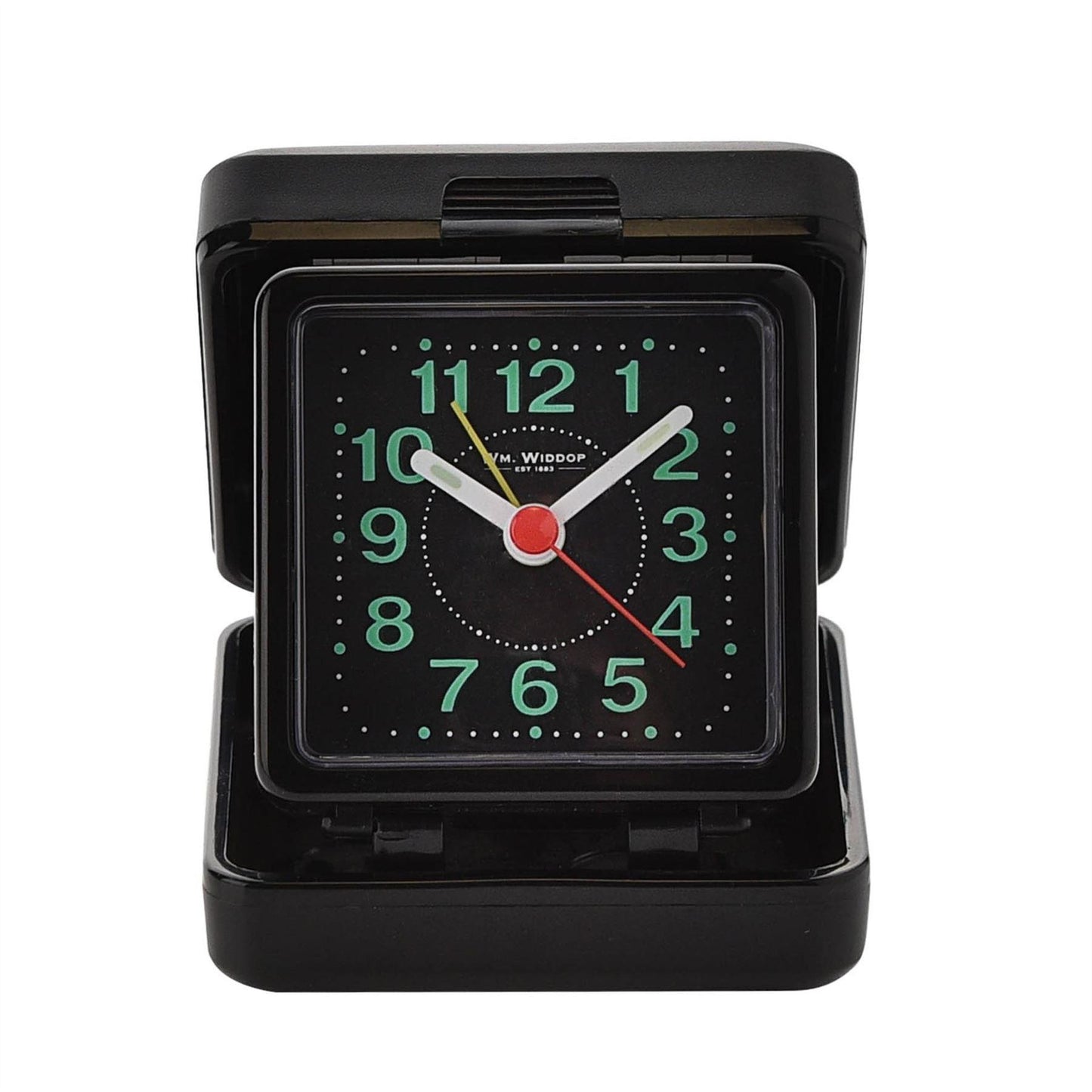 Widdop Folding Case Quartz Travel Alarm Clock 5165 available multiple colour