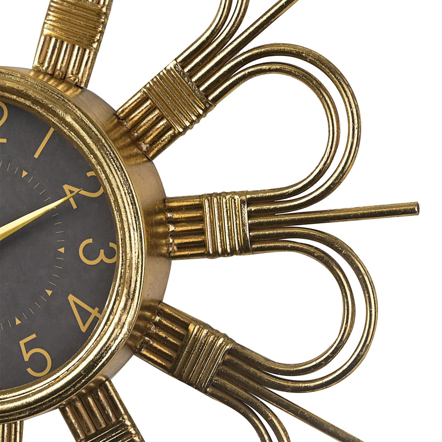 Hometime Wall Clock Floral Shaped Design