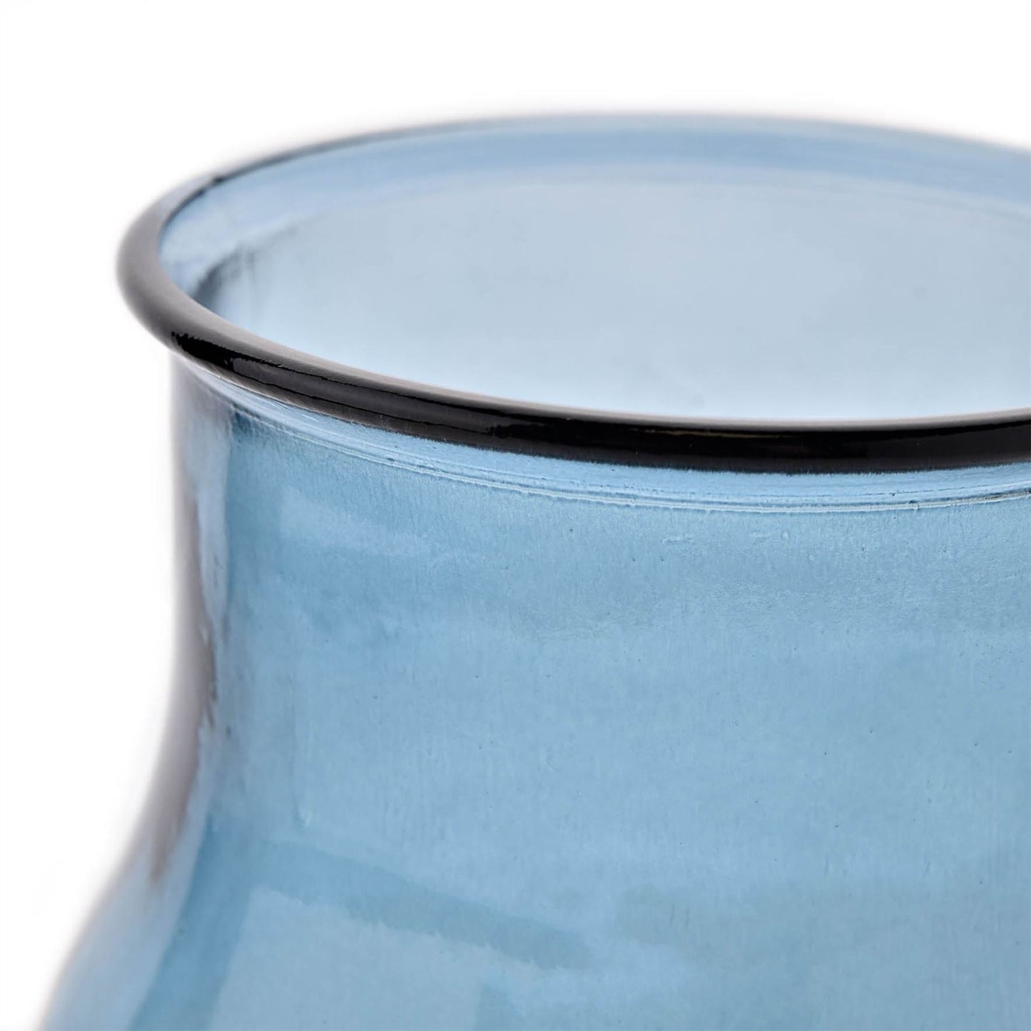 Hestia Blue Recycled Glass Vase