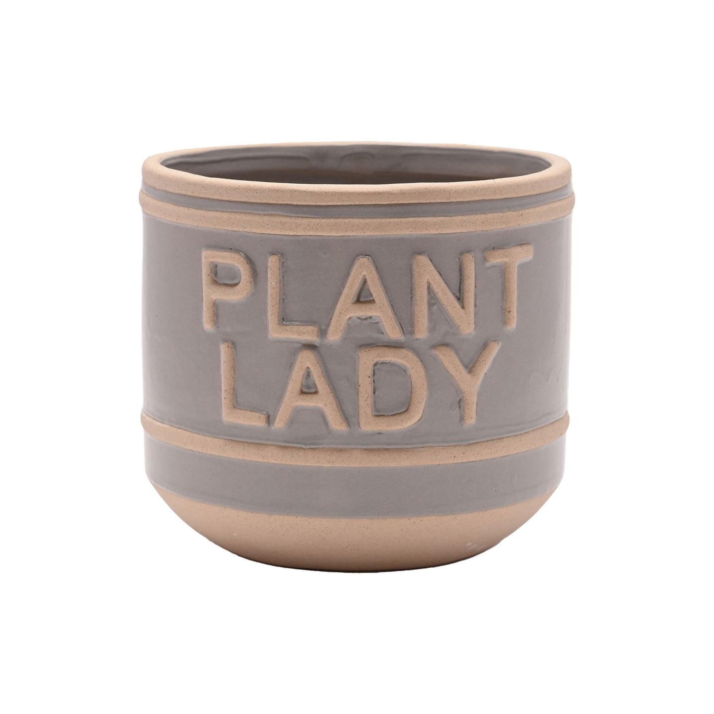 Country Living Set of 2 Ceramic Planters Mum's Garden & Plant Lady