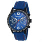 Henley Mens Multi Eye Black Dial With Sports Large Silicone Strap Watch H02217 Available Multiple Colour