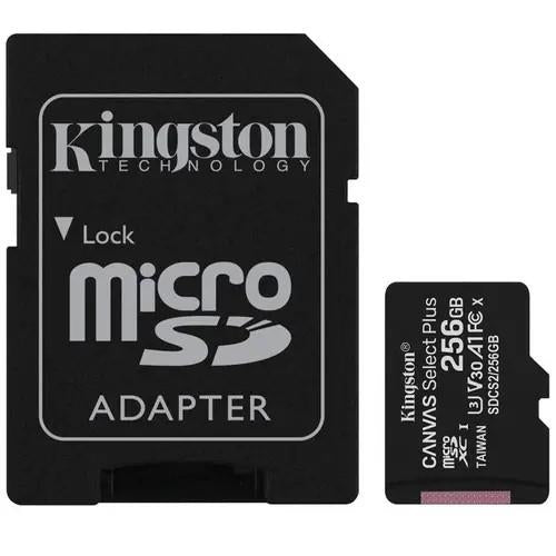 Kingston Canvas Select Plus MicroSD (SD Adapter Included)- 256GB