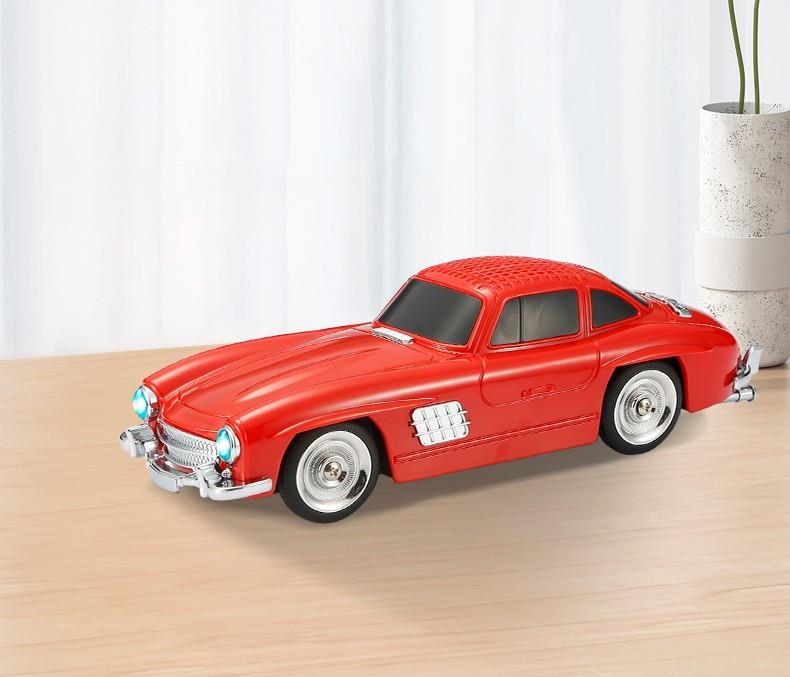 WSTER 1960 Mercedes Classic Car Speaker with Bluetooth & FM Radio