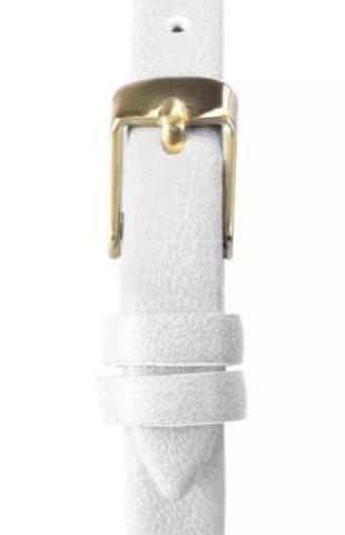 Limit Ladies Fashion Octagonal Gold Analogue with Light Grey Leather Strap Watch