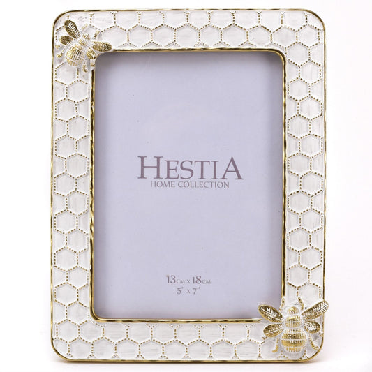 Hestia Honey Bee Resin Photo Frame 5" x 7"