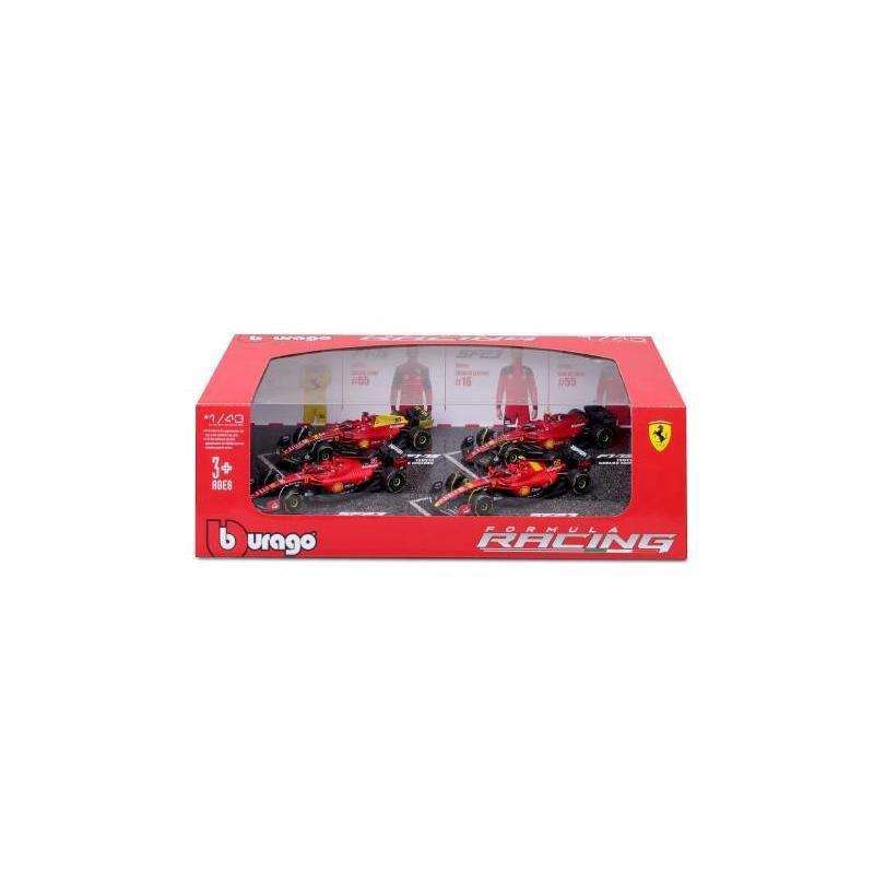 1:43 F1 Ferrari 4Pk Charles Leclerc Highlights Set - Diecast Model car Collectables