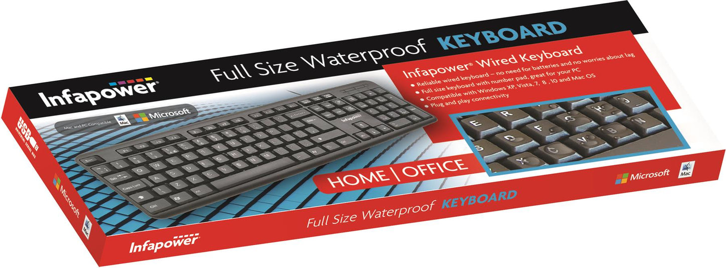 Infapower Wired Waterproof Keyboard- X201