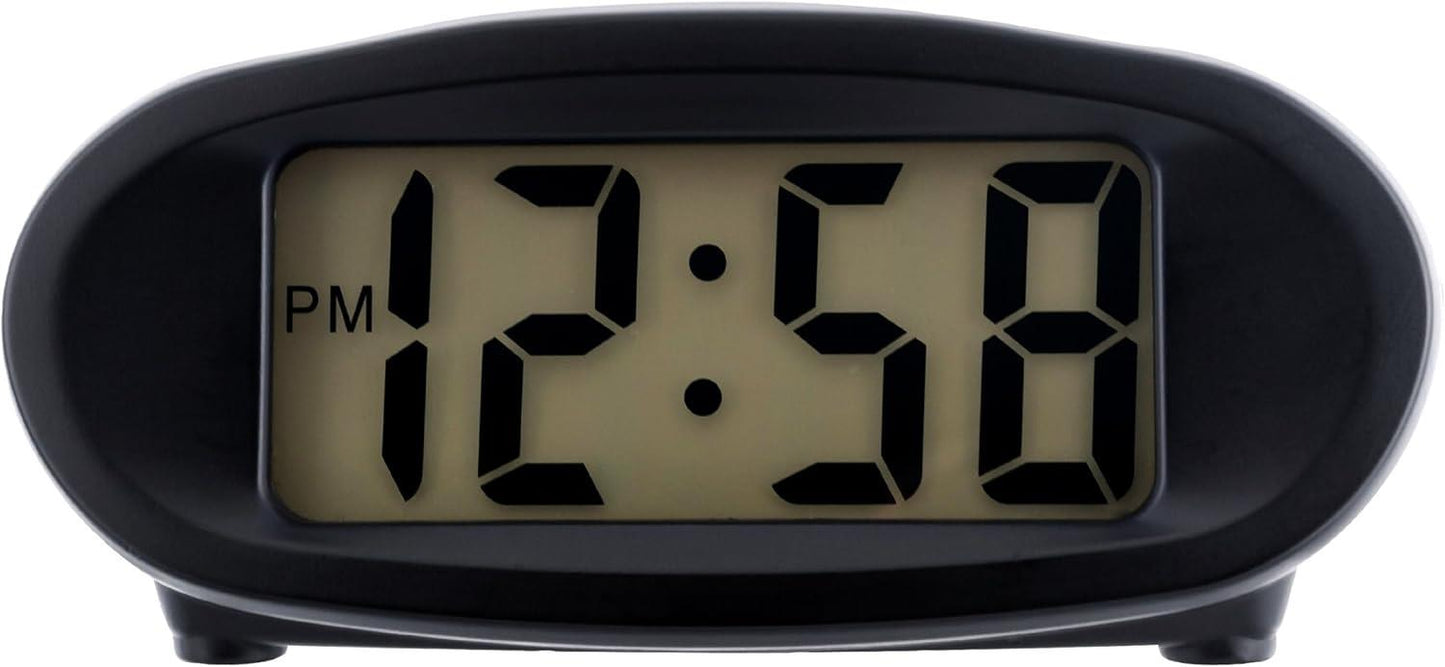 Acctim Eclipse Dual Power Solar Alarm Clock, Black