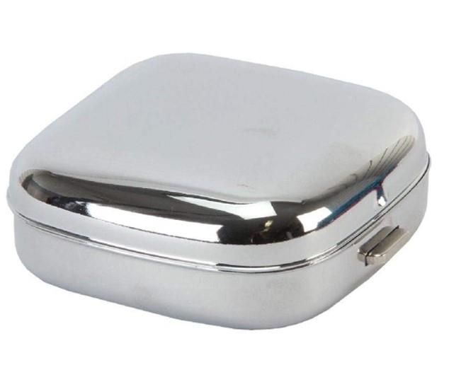 Wm Widdop Metal Fold up Roman White Dial Alarm Clock