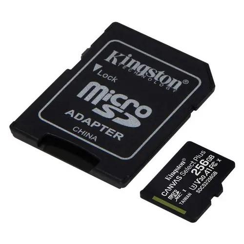 Kingston Canvas Select Plus MicroSD (SD Adapter Included)- 256GB