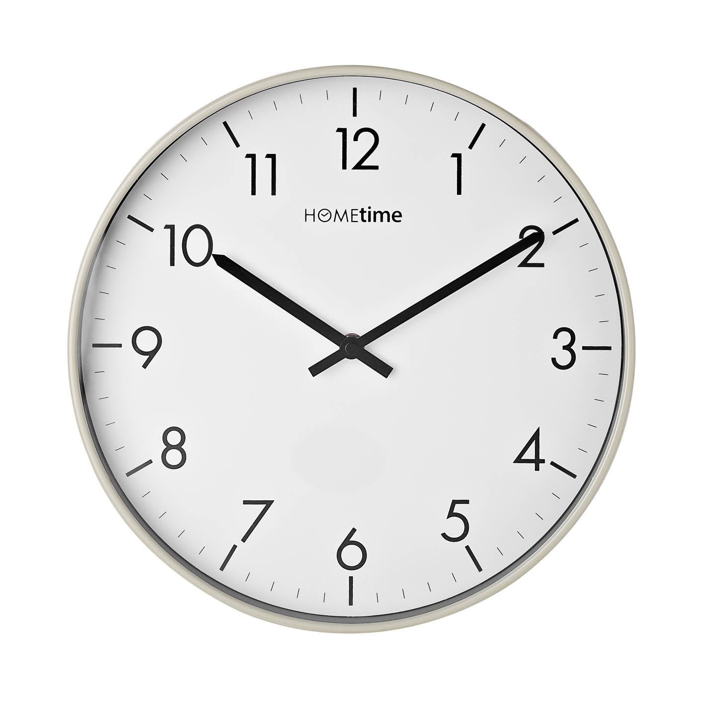 Hometime Grey Wall Clock With Sweep Movement 30cm