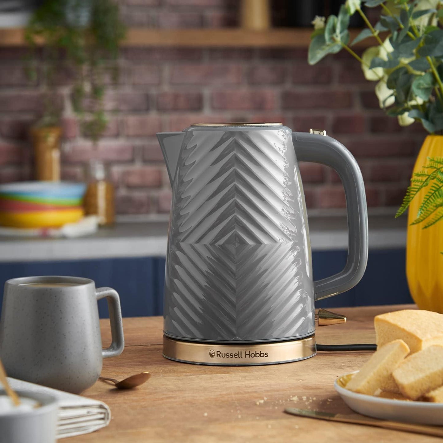 Russell Hobbs Groove Grey Collection