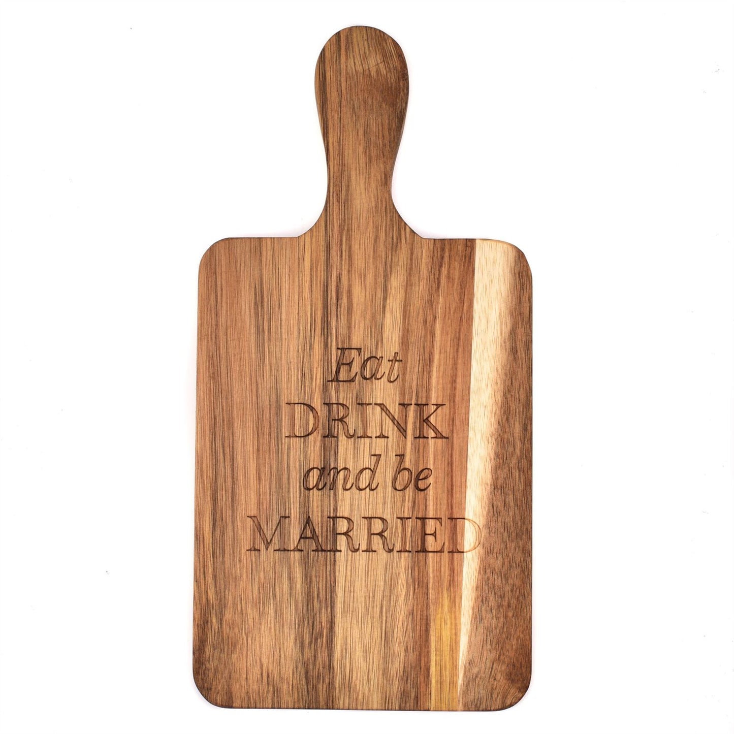Amore Wooden Cheeseboard "Eat Drink and be Married"