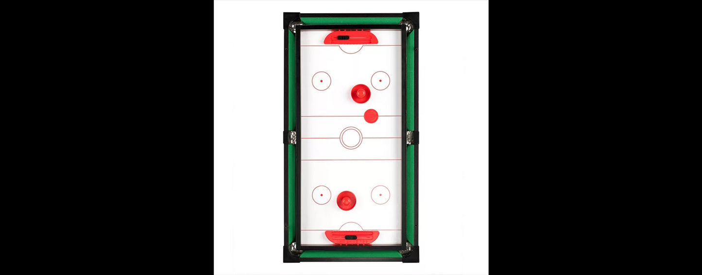 Power Play 4-In-1 Stand Up Games Table 27 Inch - Dark Brown