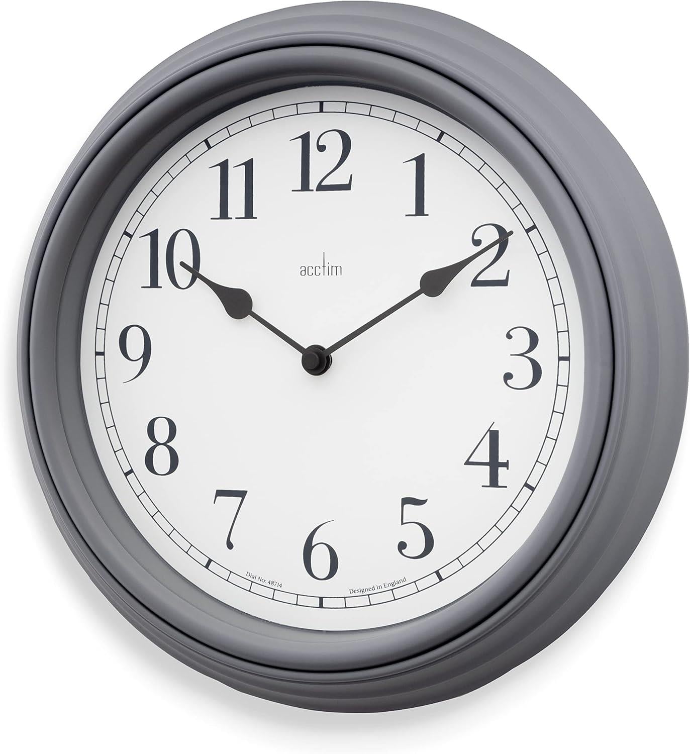 Acctim Devonshire Traditional 28cm Quartz Wall Clock Available Multiple Colour
