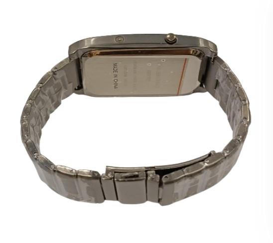 Binary Mens Digital LED Time & Date Button Adjustable Stainless Steel Strap Watch 918 - CLEARANCE NEEDS RE-BATTERY