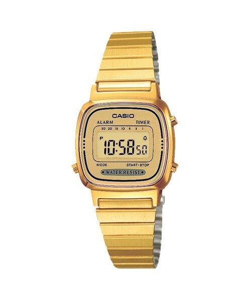 Casio Ladies Stainless-Steel Digital Watch - LA670WGA-9DF