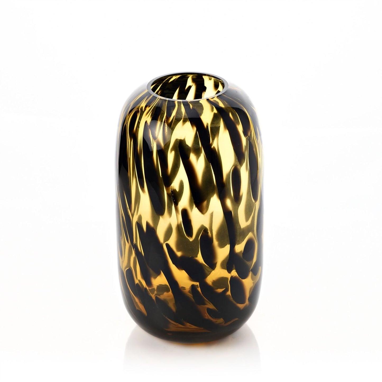 Hestia Tortoise Shell Glass Vase 27cm