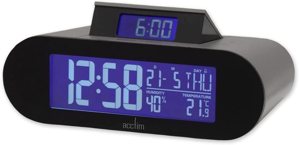 Acctim Kian Reverse Digital Pop Up Alarm Clock Available Multiple Colour