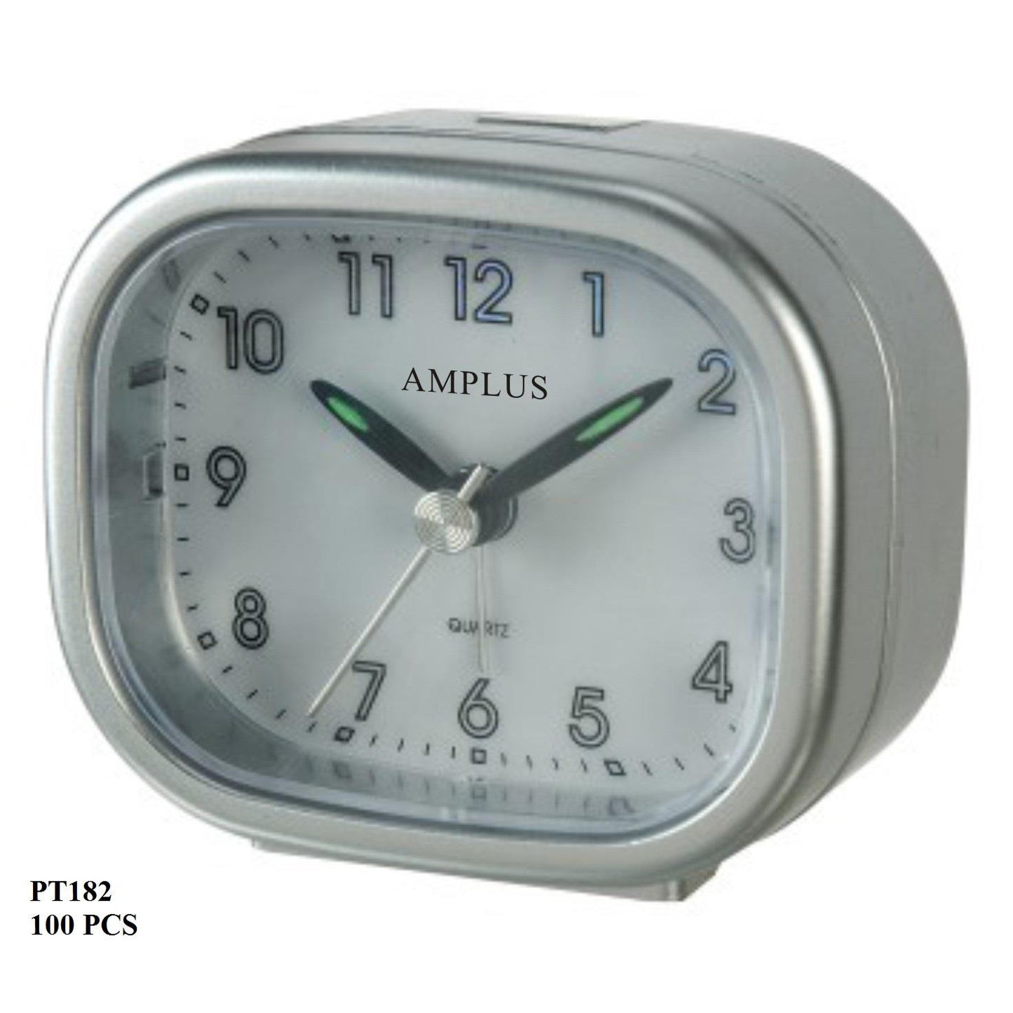 Amplus Travel White Dial Luminous Hands Alarm Clock PT182 Available Multiple Colour