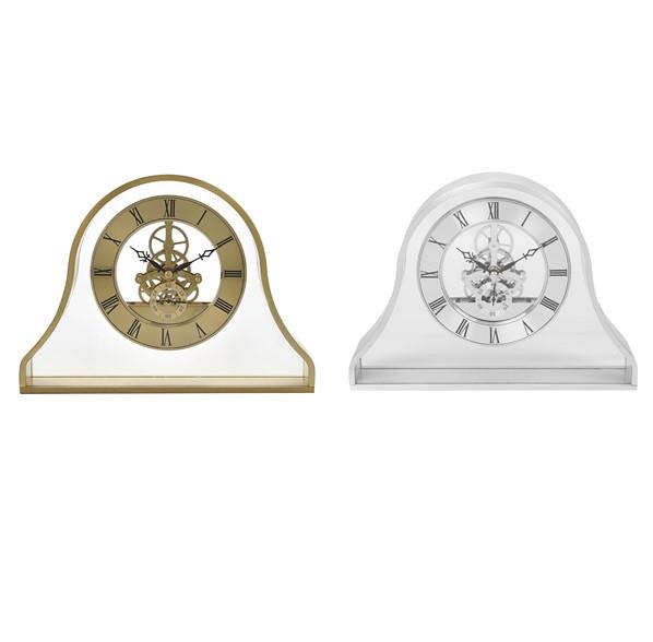Wm.Widdop Napoleon Mantel Clock Gold Skeleton Movement W2854 Available Multiple Colour