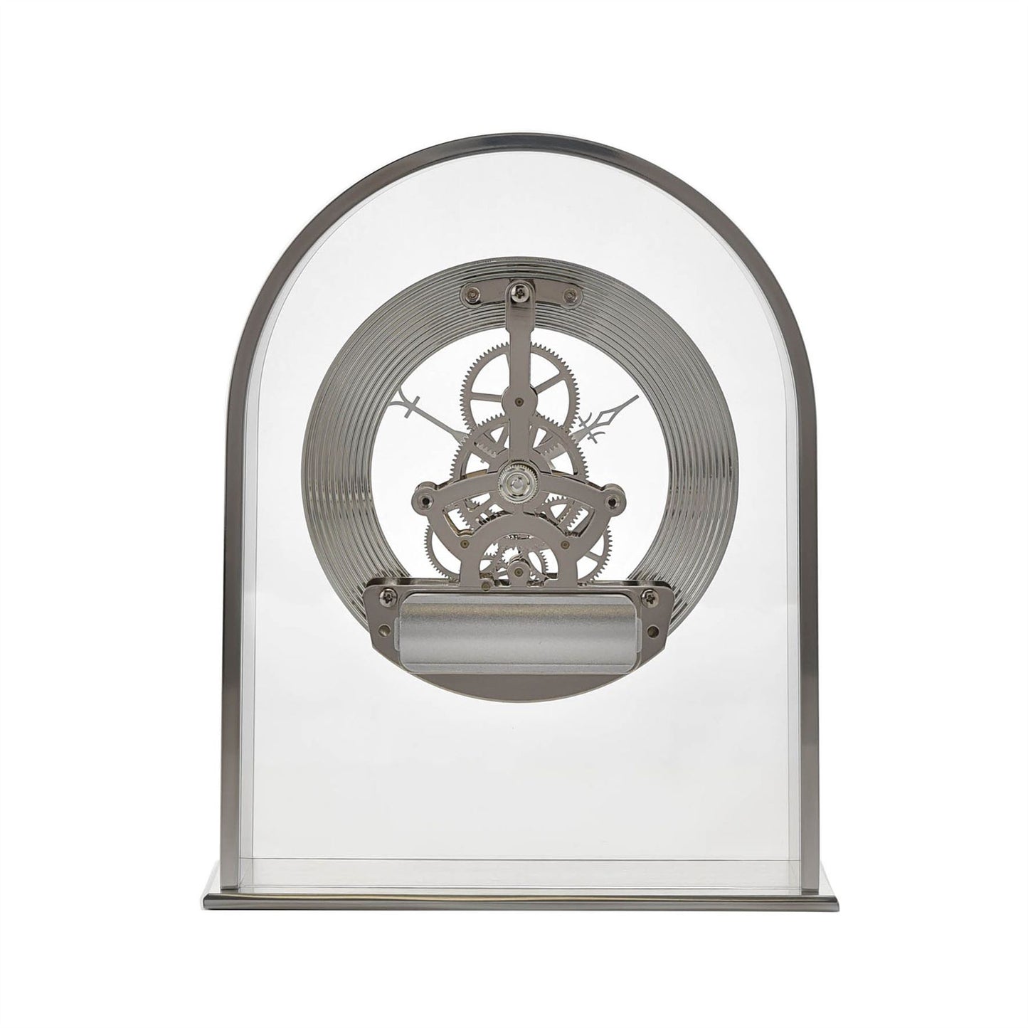 Wm.Widdop Arch Mantel Clock Skeleton Dial Roman W2028 Available Multiple Colour