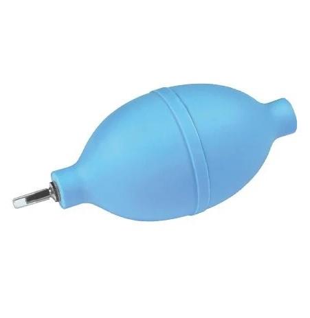 #WT60 Blue Rubber Oval Shaped Camera Lens Cleaning Air Pump Dust Blower with Metal Nozzle Watch Tool