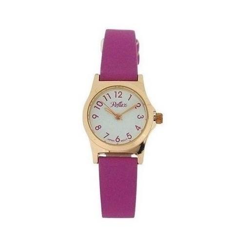 Reflex Girls Ladies White Dial Leather Strap Available Multiple Colour Strap Watch 1013