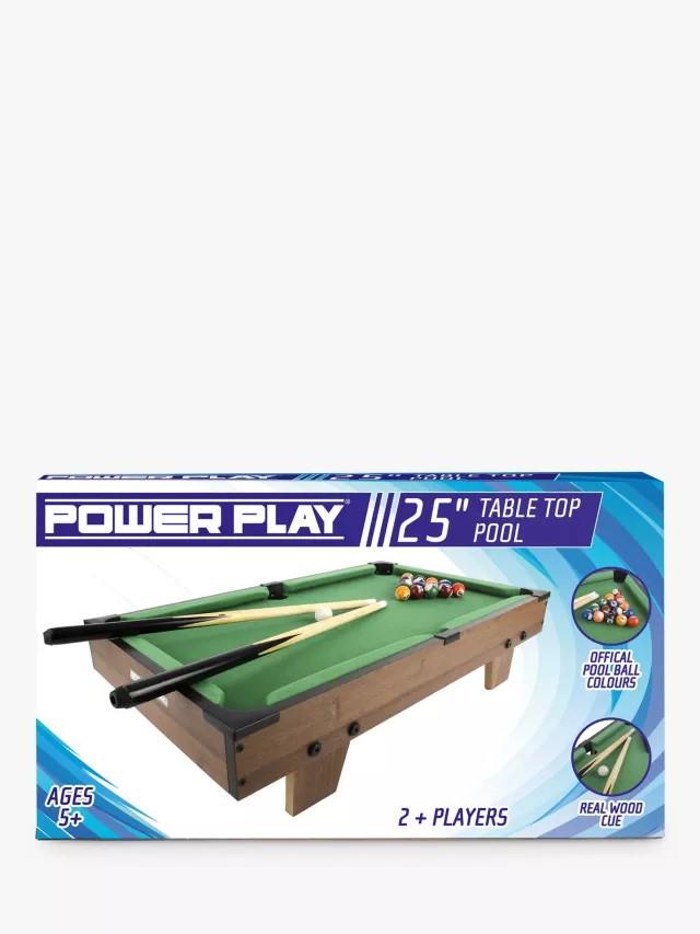 Power Play Table Top Pool Game, 25 Inch