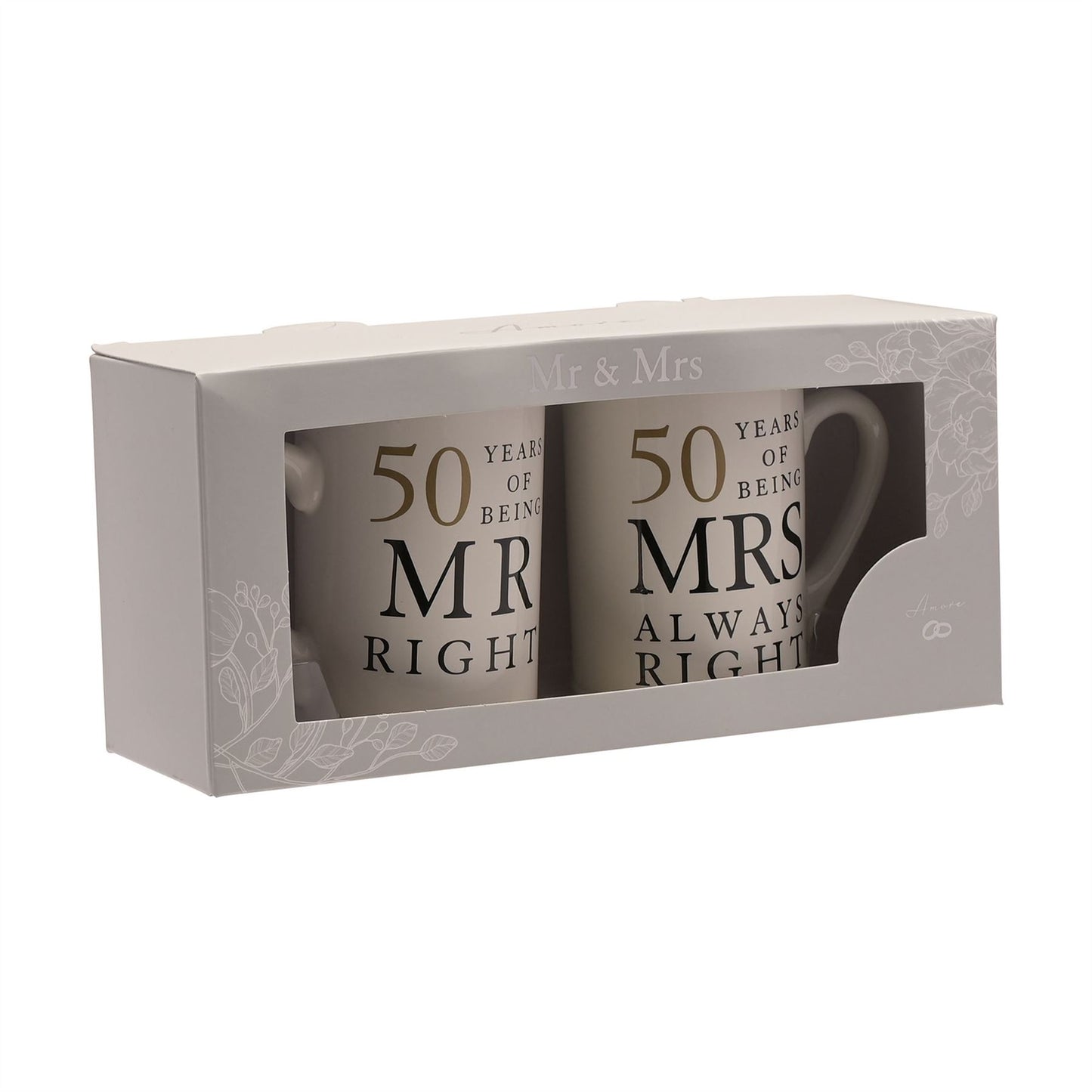 Amore Gift Set - 50 Years Of Mr Right/Mrs Always Right