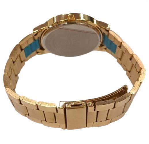 Limit Mens Fashion Blue Dial Gold Plated Bracelet Watch 50024