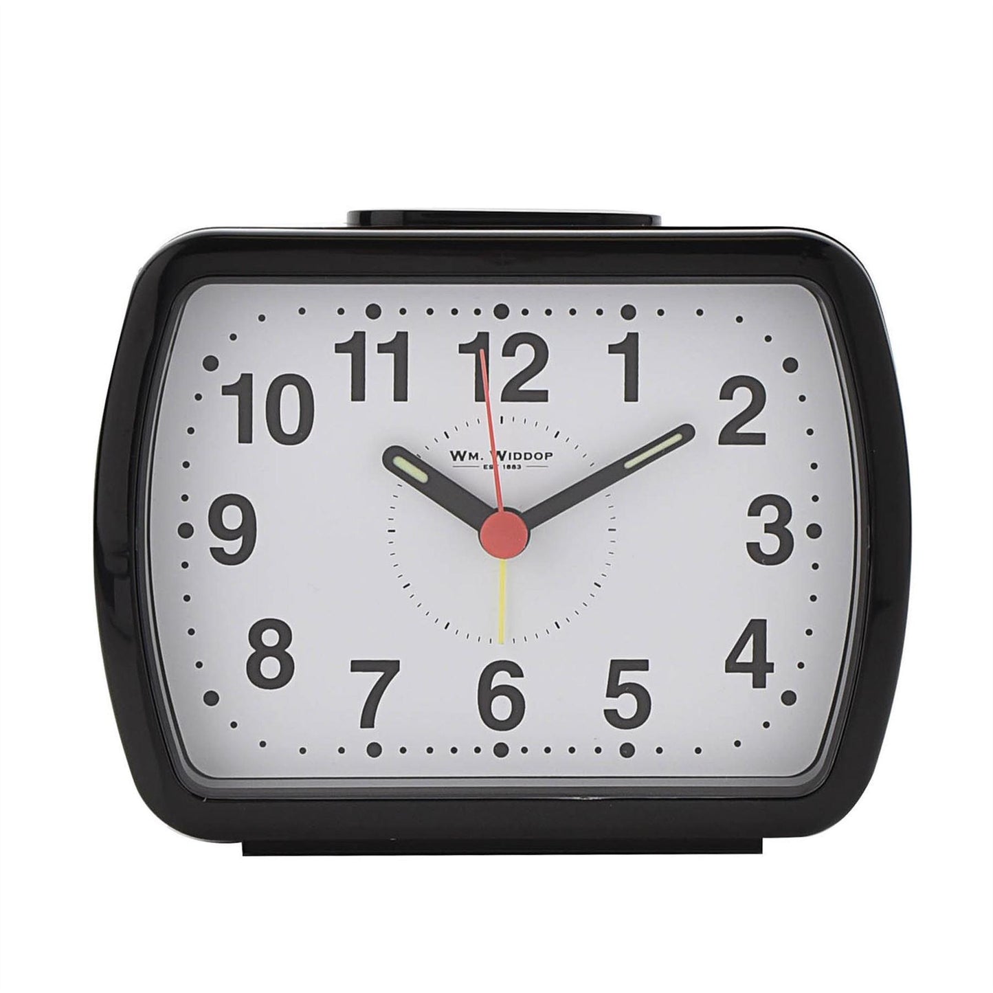 Wm.Widdop Qtz Alarm Clock Bell Oblong Dial Available Multiple Colour