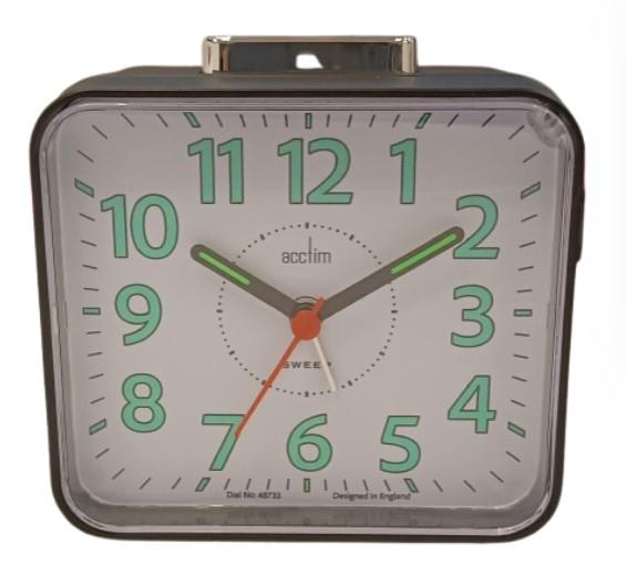 Acctim Parker Alarm Clock in Black - 16463
