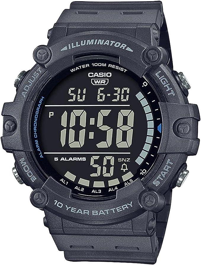 Casio Mens Digital Quartz with Plastic Strap Watch AE-1500WH-8BVEF