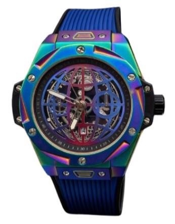 New Rainbow Watch Mens Dated Dial Analogue Rubber Strap Watch NY London Available Multi Colour