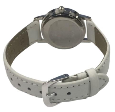 Relda Children's Analogue White Leather Strap Boy's Girls Watch - CLEARANCE NEEDS RE-BATTERY