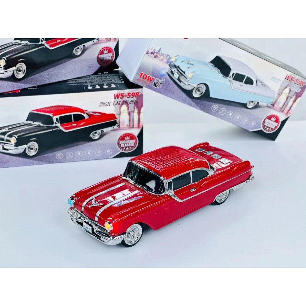 WSTER Wireless Bluetooth Car Speaker with TF/USB/FM - CADILLAC Available Multiple Colour