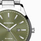 Sekonda Ladies Dated Green Dial Stainless Steel Bracelet Watch 40543
