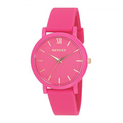 Henley Ladies Silicone Sports Watch Hot Pink  H06178.5