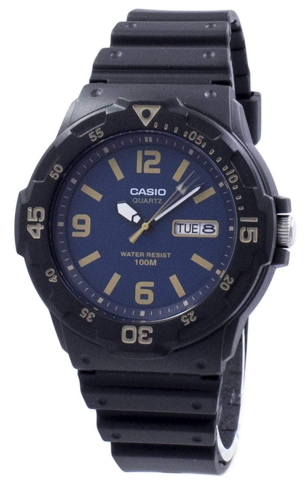 Casio Mens Day Date Rubber Strap Watch - MRW-200H Available Multiple Colour