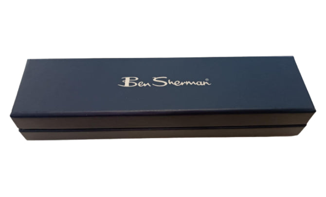 Ben Sherman Ballpoint Pencil Brushed Black Chrome in Luxury Gift Box S224.80BS