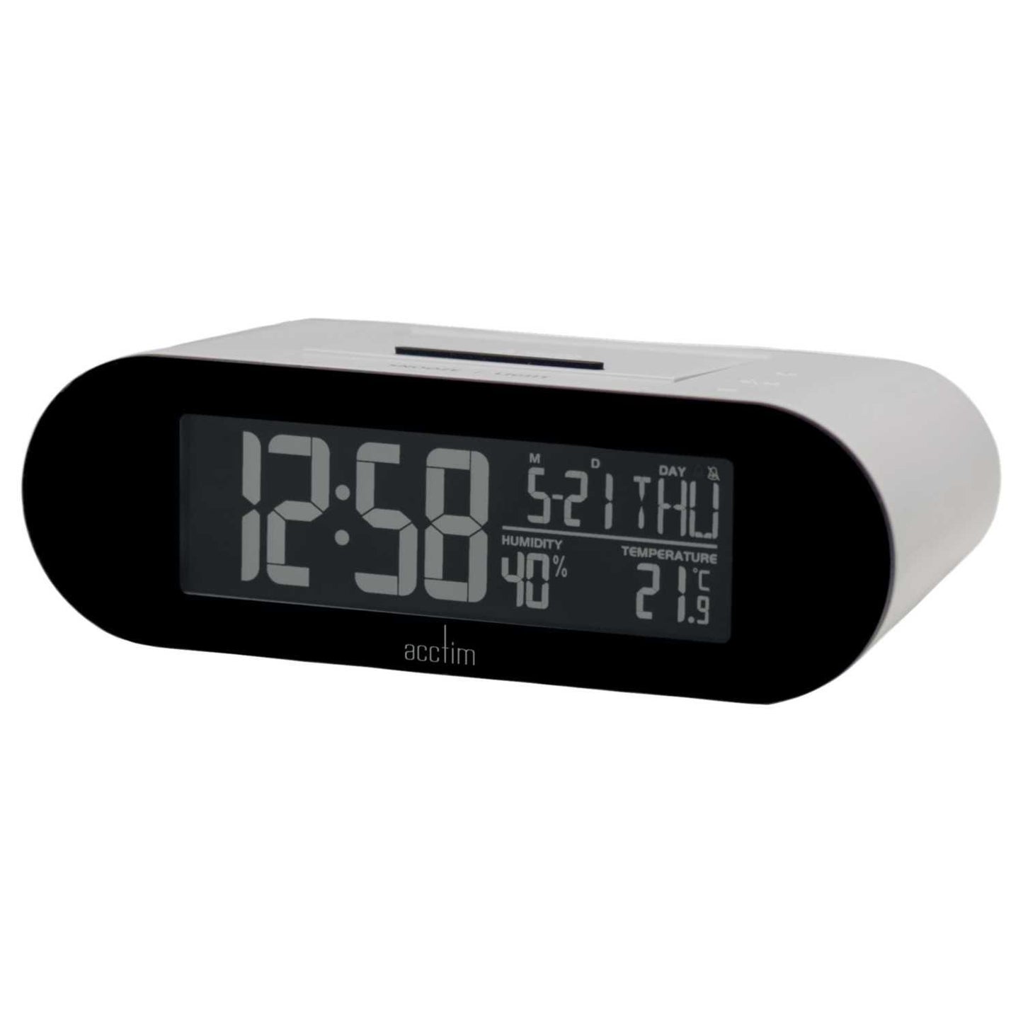 Acctim Kian Reverse Digital Pop Up Alarm Clock Available Multiple Colour